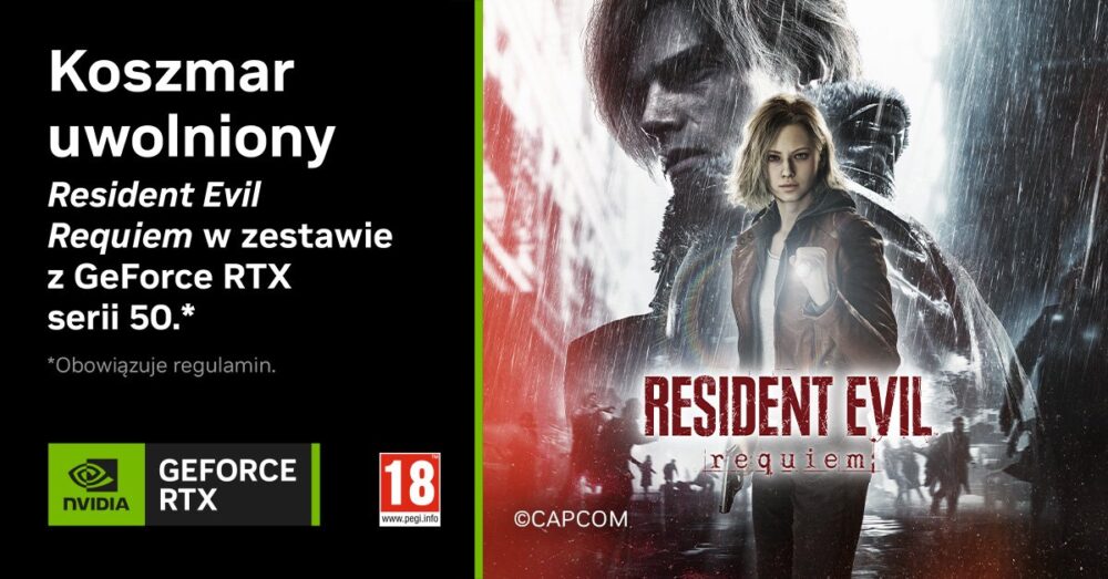Zdjęcie okładkowe wpisu: Promocja Resident Evil Requiem w zestawie z wybranymi produktami GeForce RTX serii 50 i nowe gry ze wsparciem techniki DLSS 4 z MFG