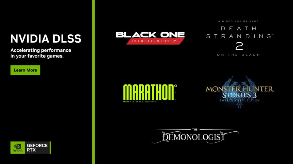 Zdjęcie okładkowe wpisu: DLSS w Death Stranding 2: On the Beach, Marathon oraz Monster Hunter Stories 3: Twisted Reflection
