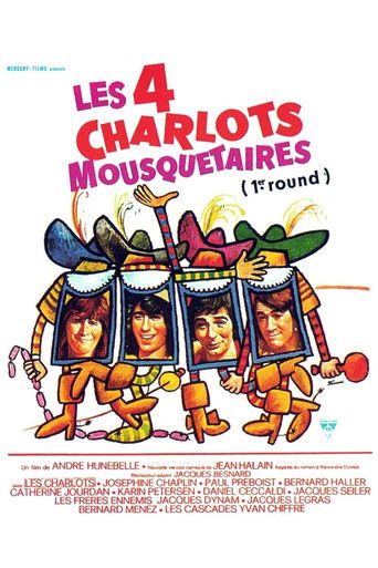 Okładka filmu Les Quatre Charlots mousquetaires