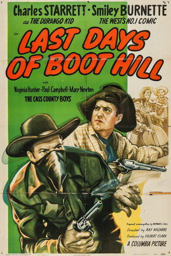 Okładka filmu Last Days of Boot Hill