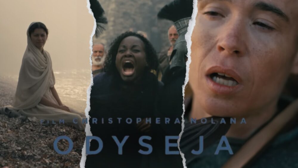 Zdjęcie okładkowe wpisu: Odyseja z epicką zapowiedzią. Zendaya, Lupita Nyong’o i Elliot Page z nowymi scenami w zwiastunie
